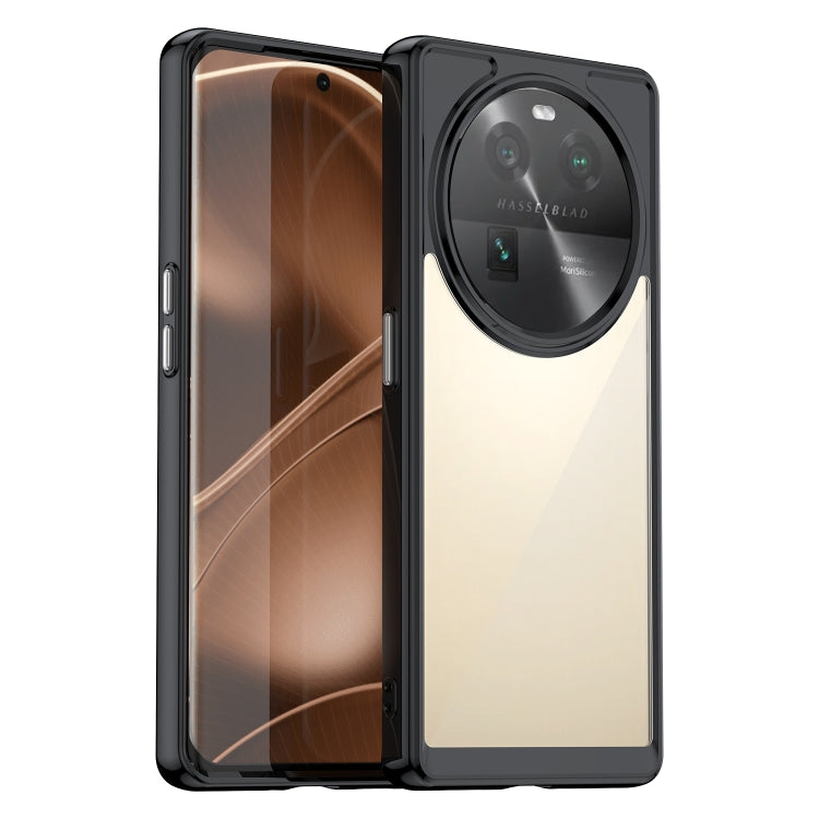 Custodia per telefono in acrilico + TPU serie colorata, For OPPO Find X6 5G