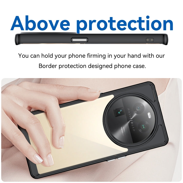 Custodia per telefono in acrilico + TPU serie colorata, For OPPO Find X6 5G