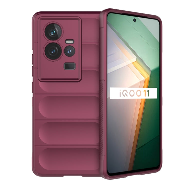 Magic Shield TPU + custodia per telefono in flanella, For vivo iQOO 11 5G, For vivo iQOO 11 Pro 5G