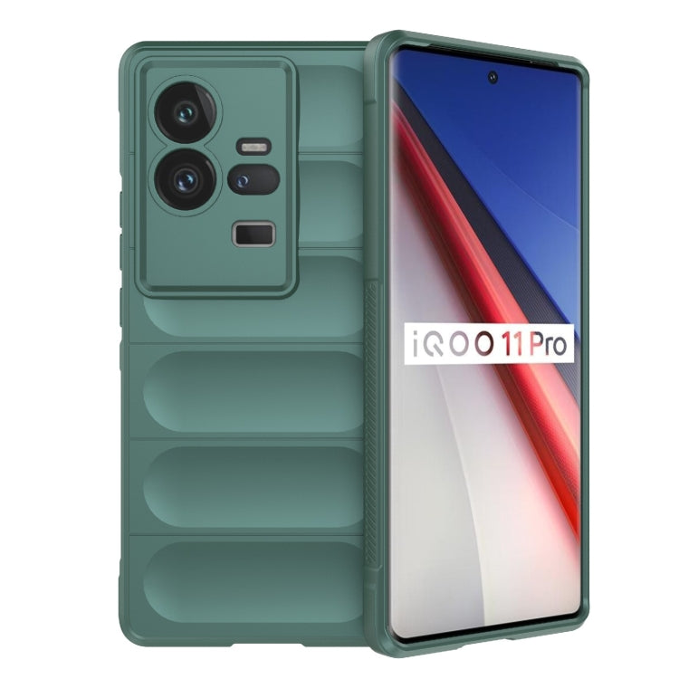 Magic Shield TPU + custodia per telefono in flanella, For vivo iQOO 11 5G, For vivo iQOO 11 Pro 5G