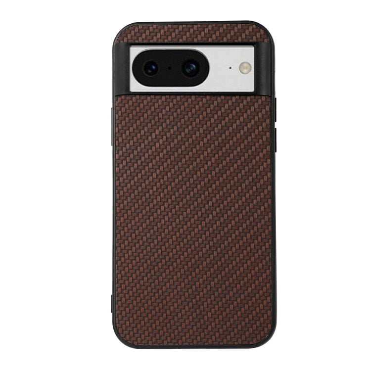 Custodia per telefono in PU con trama in fibra di carbonio, For Google Pixel 8, For Google Pixel 8 Pro