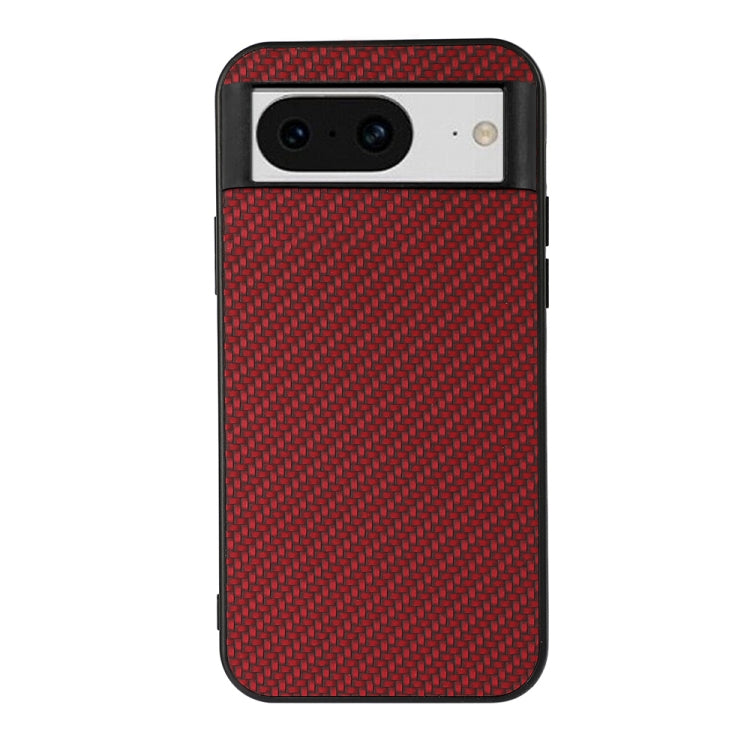 Custodia per telefono in PU con trama in fibra di carbonio, For Google Pixel 8, For Google Pixel 8 Pro