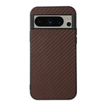Custodia per telefono in PU con trama in fibra di carbonio, For Google Pixel 8, For Google Pixel 8 Pro