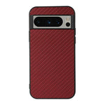 Custodia per telefono in PU con trama in fibra di carbonio, For Google Pixel 8, For Google Pixel 8 Pro