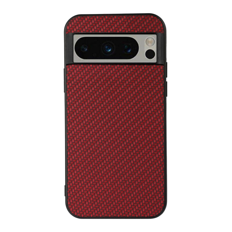 Custodia per telefono in PU con trama in fibra di carbonio, For Google Pixel 8, For Google Pixel 8 Pro