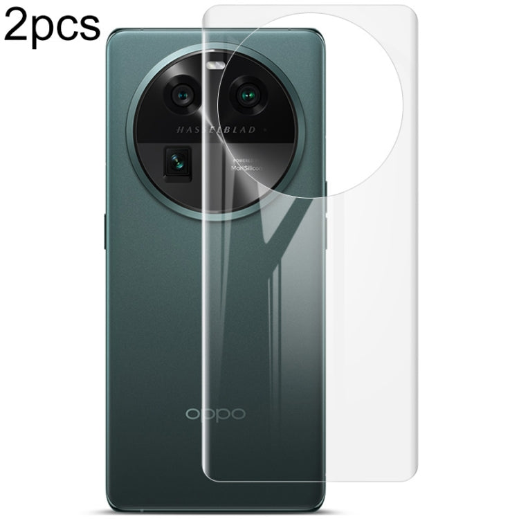 2 pezzi di protezione per la schiena Pnone con film idrogel curvo imak, For Huawei P60 / P60 Pro, For OnePlus Ace 2 / 11R 5G, For OnePlus 11 5G, For OPPO Find X6 5G, For OPPO Find X6 Pro 5G