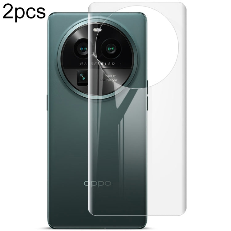 2 pezzi di protezione per la schiena Pnone con film idrogel curvo imak, For Huawei P60 / P60 Pro, For OnePlus Ace 2 / 11R 5G, For OnePlus 11 5G, For OPPO Find X6 5G, For OPPO Find X6 Pro 5G