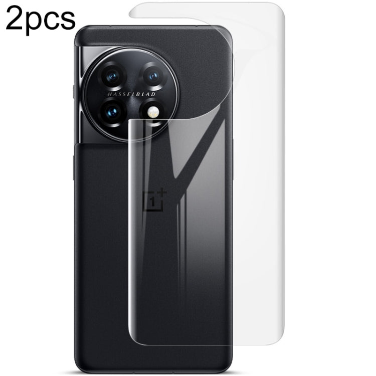 2 pezzi di protezione per la schiena Pnone con film idrogel curvo imak, For Huawei P60 / P60 Pro, For OnePlus Ace 2 / 11R 5G, For OnePlus 11 5G, For OPPO Find X6 5G, For OPPO Find X6 Pro 5G
