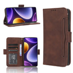 Custodia portafoglio in pelle con slot carte per Xiaomi Redmi Not
