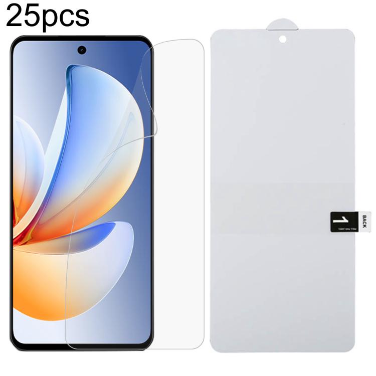 Pellicola idrogel antideflagrante per protezione schermo intero da 25 pezzi, For Realme P4R 5G, For Realme C100i 4G, For Realme C100x 4G, For Realme C100 5G, For Realme C100 4G, For Realme Narzo 100 Lite 5G, For Realme C51s, For Realme C71 India       ...