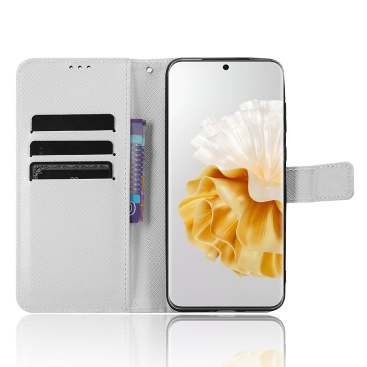 Custodia in pelle con trama a diamante per Huawei P60