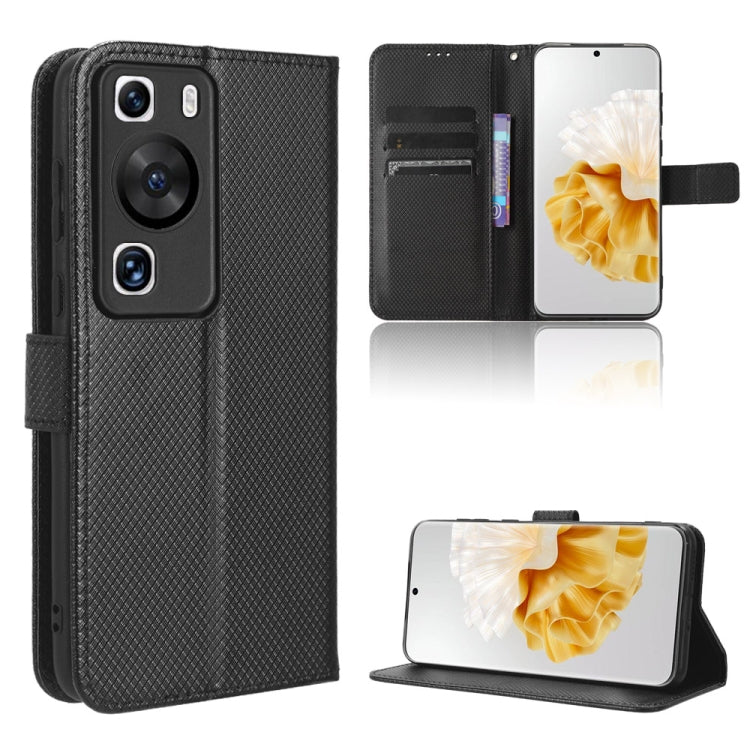 Custodia in pelle con trama a diamante per Huawei P60