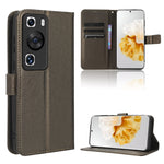 Custodia in pelle con trama a diamante per Huawei P60