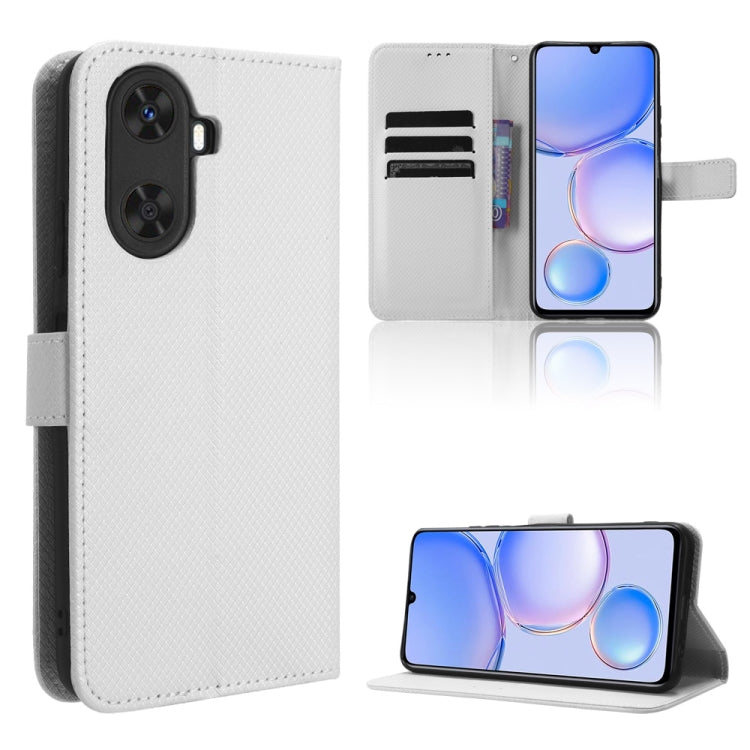 Custodia in pelle con trama a diamante per Huawei P60