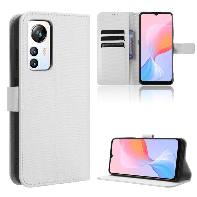 Custodia in pelle con trama a diamante per Huawei P60