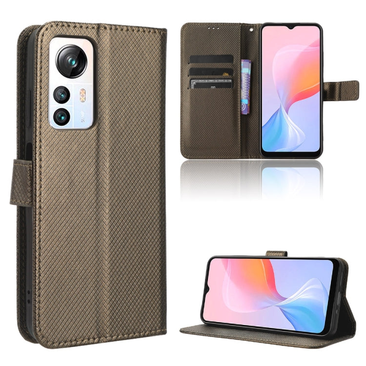 Custodia in pelle con trama a diamante per Huawei P60