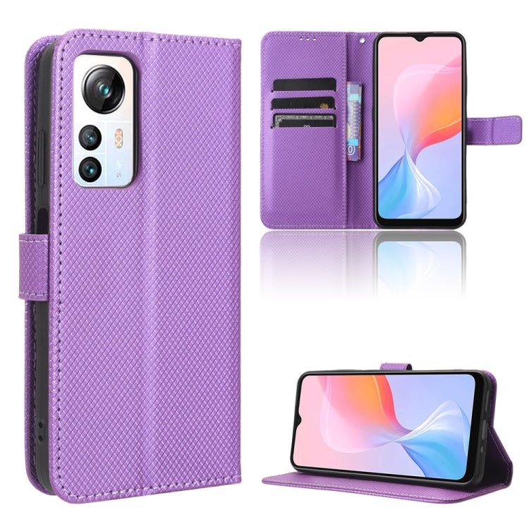 Custodia in pelle con trama a diamante per Huawei P60