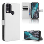 Custodia in pelle con trama a diamante per Nokia C22