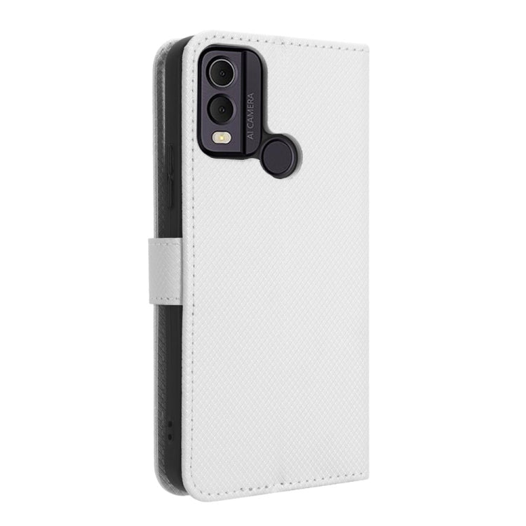 Custodia in pelle con trama a diamante per Nokia C22