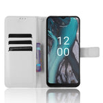 Custodia in pelle con trama a diamante per Nokia C22
