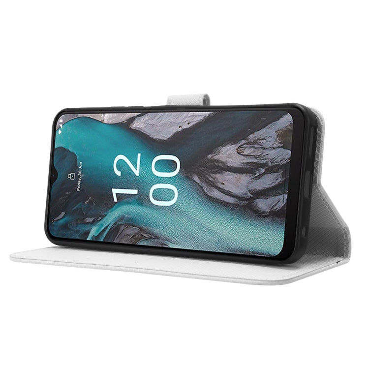 Custodia in pelle con trama a diamante per Nokia C22