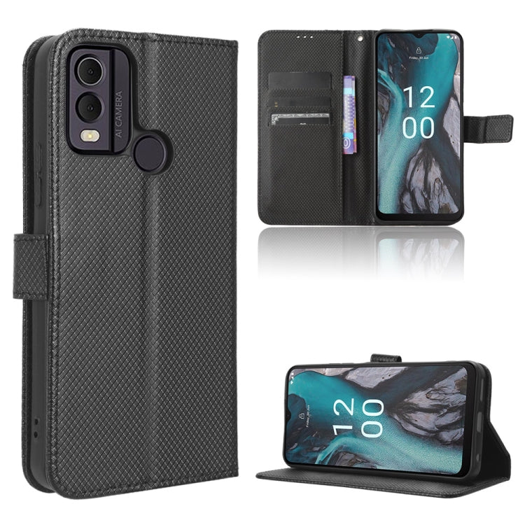 Custodia in pelle con trama a diamante per Nokia C22