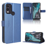 Custodia in pelle con trama a diamante per Nokia C22