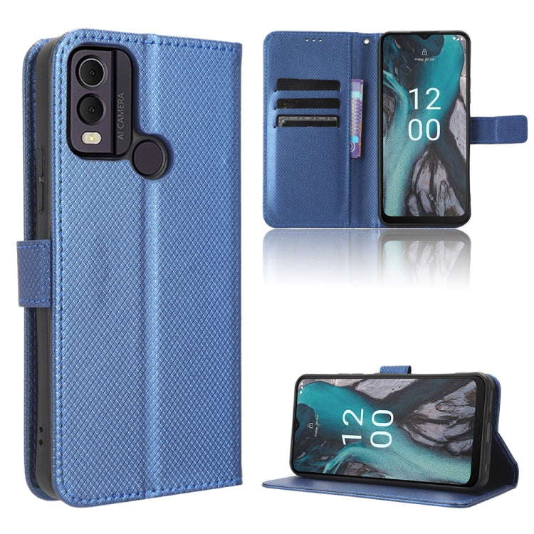 Custodia in pelle con trama a diamante per Nokia C22