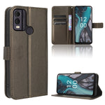 Custodia in pelle con trama a diamante per Nokia C22