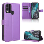 Custodia in pelle con trama a diamante per Nokia C22