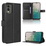 Custodia in pelle con trama a diamante per Nokia C22