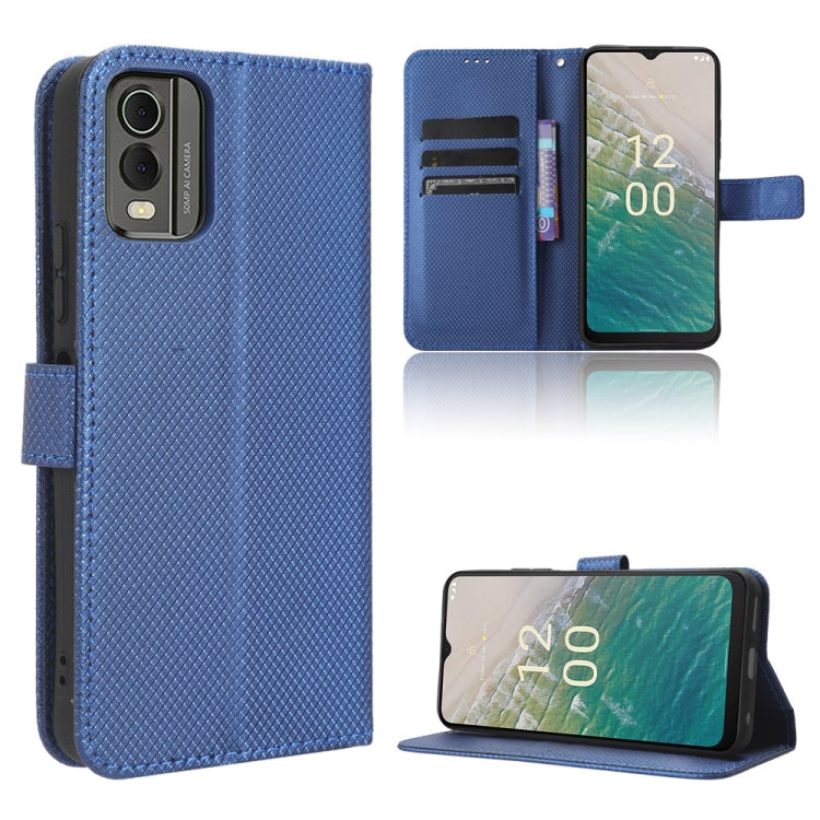 Custodia in pelle con trama a diamante per Nokia C22