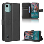 Custodia in pelle con trama a diamante per Nokia C22