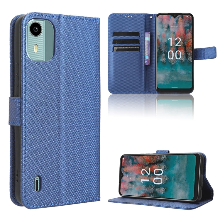Custodia in pelle con trama a diamante per Nokia C22