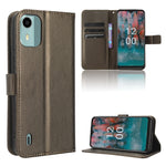 Custodia in pelle con trama a diamante per Nokia C22