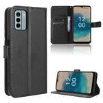 Custodia in pelle con trama a diamante per Nokia C22