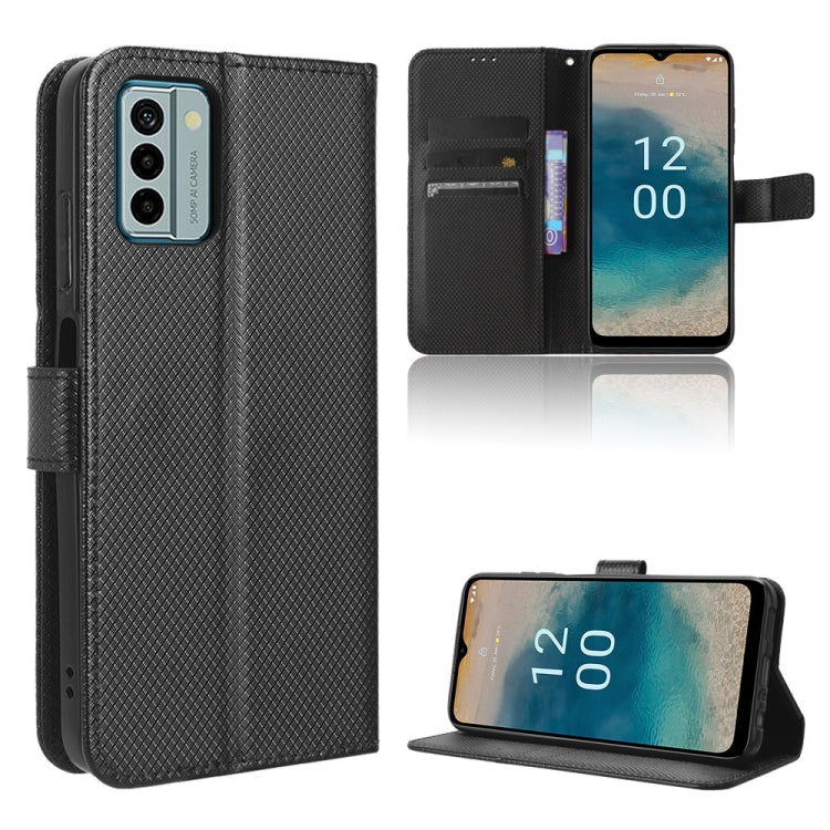 Custodia in pelle con trama a diamante per Nokia C22