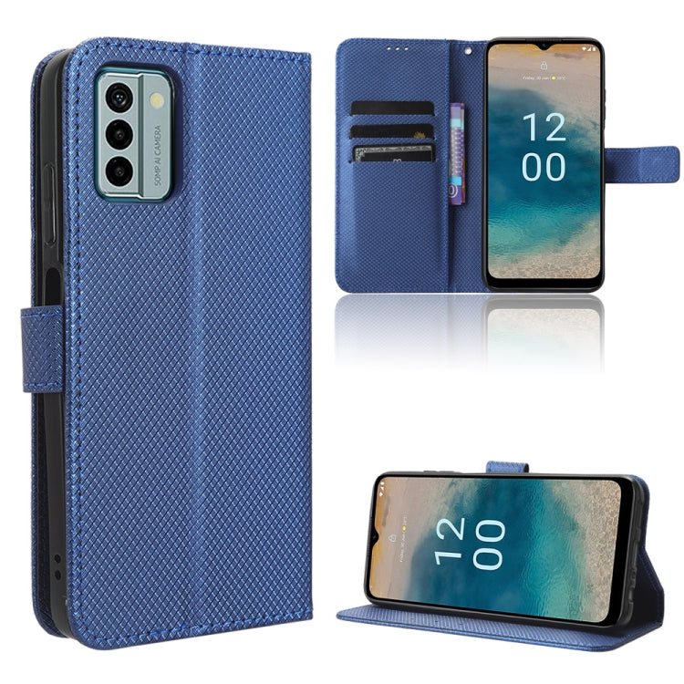 Custodia in pelle con trama a diamante per Nokia C22