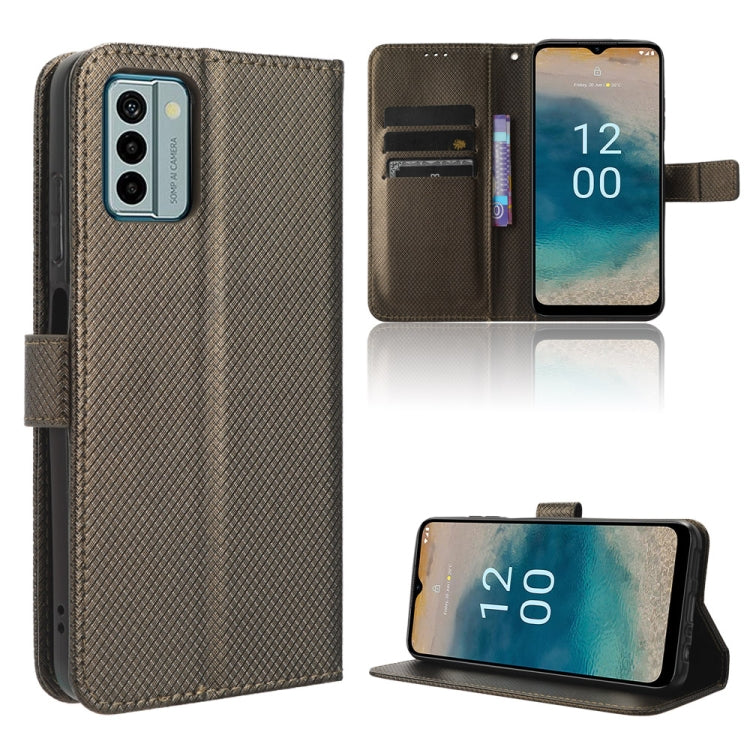 Custodia in pelle con trama a diamante per Nokia C22