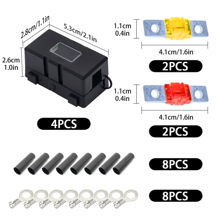 Portafusibili auto 4 in 1 ANS-H con fusibili 30A-150A