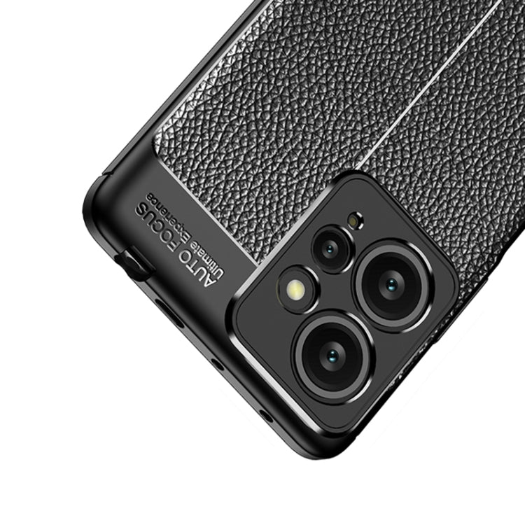 Custodia per telefono in TPU antiurto con texture Litchi, For Xiaomi Redmi Note 12 4G Global, For Honor X50i 5G