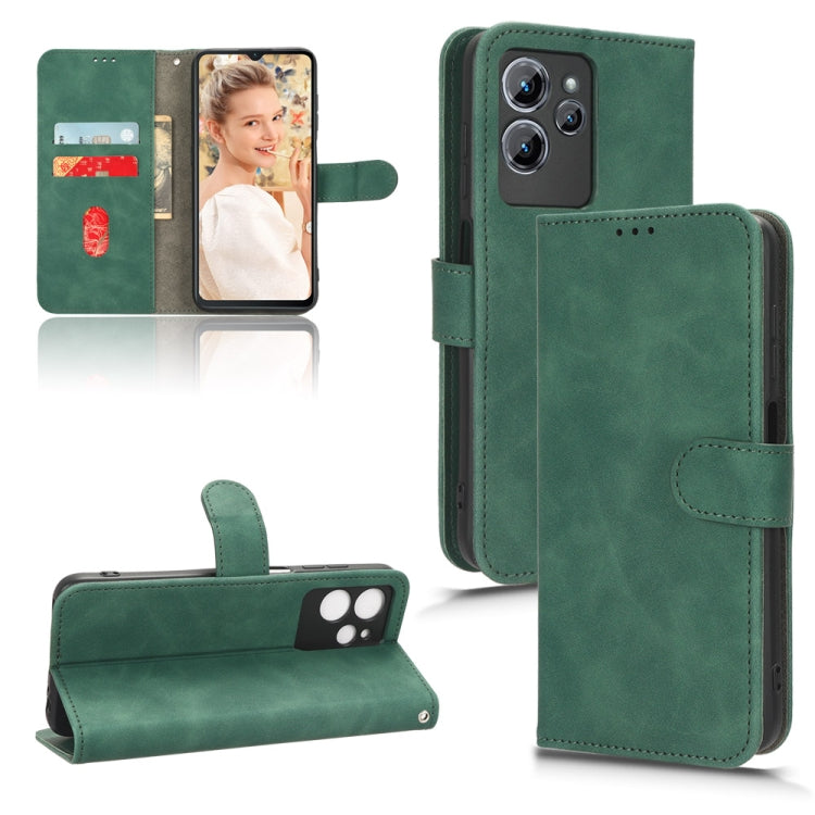 Custodia per telefono in pelle con vibrazione magnetica Skin Feel, For Oukitel  C32, For Sharp MAMORINO6