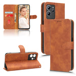 Custodia per telefono in pelle con vibrazione magnetica Skin Feel, For Oukitel  C32, For Sharp MAMORINO6
