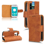 Custodia per telefono in pelle con vibrazione magnetica Skin Feel, For Oukitel  C32, For Sharp MAMORINO6
