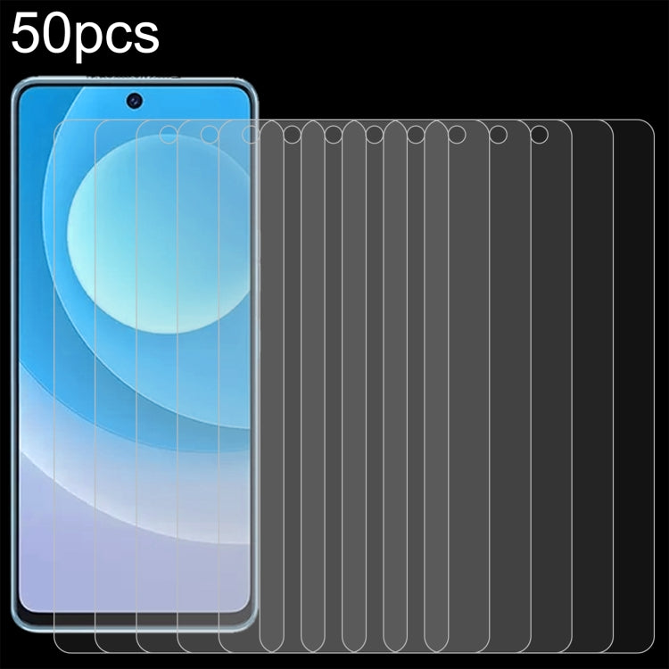 50 pellicole in vetro temperato 0,26 mm 9H 2,5D, For Ulefone Note 16 Pro (50 PCS), For Tecno Camon 20 Pro 5G(50 PCS), For Tecno Camon 20 Premier(50 PCS)