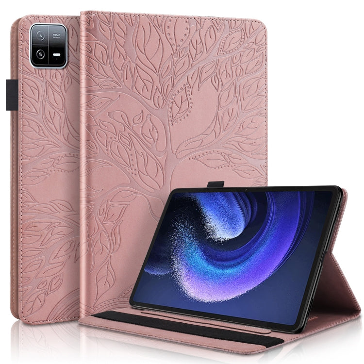 Custodia per tablet orizzontale in pelle a conchiglia orizzontale serie Life Tree, For Amazon Kindle 6 2022, For Xiaomi Pad 6 / Pad 6 Pro