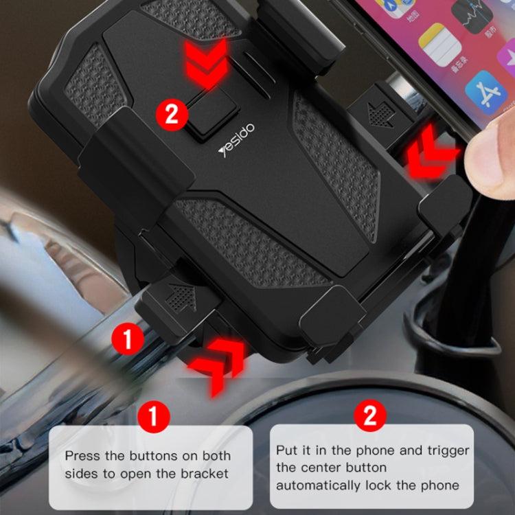 Staffa navigazione telefono per bici e moto Yesido C94