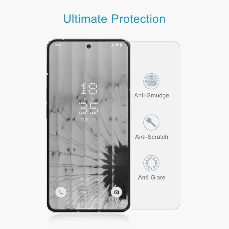 Pellicola in vetro temperato 10 pezzi 0,26 mm 9H 2,5D, For Nothing Phone 2 (10 PCS)