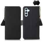 Custodia portafoglio in pelle con RFID per Samsung Galaxy M54