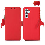 Custodia portafoglio in pelle con RFID per Samsung Galaxy M54